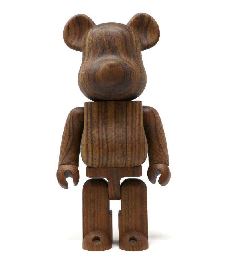 400% Bearbrick Karimoku Ovangkol Wood